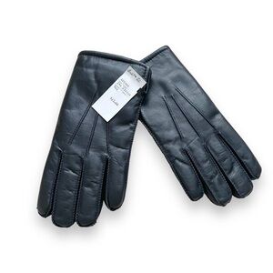 NWT deadstock vintage black leather gloves